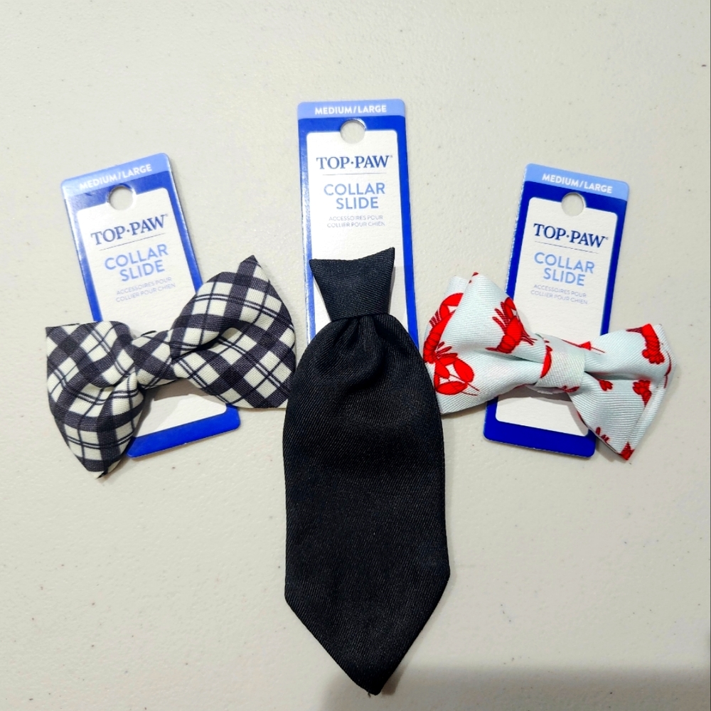 Top Paw Collar Slides/Accessories for Dogs, Bundle, MD/LG